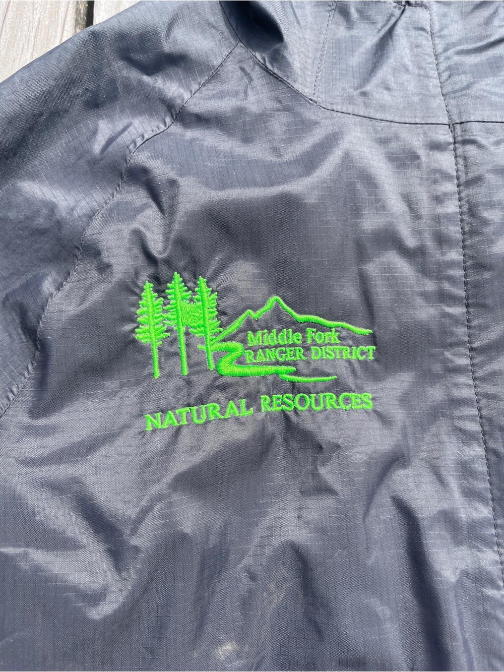 Outdoor Research Black Hooded Rain Jacket Shell - Picture 2 of 7